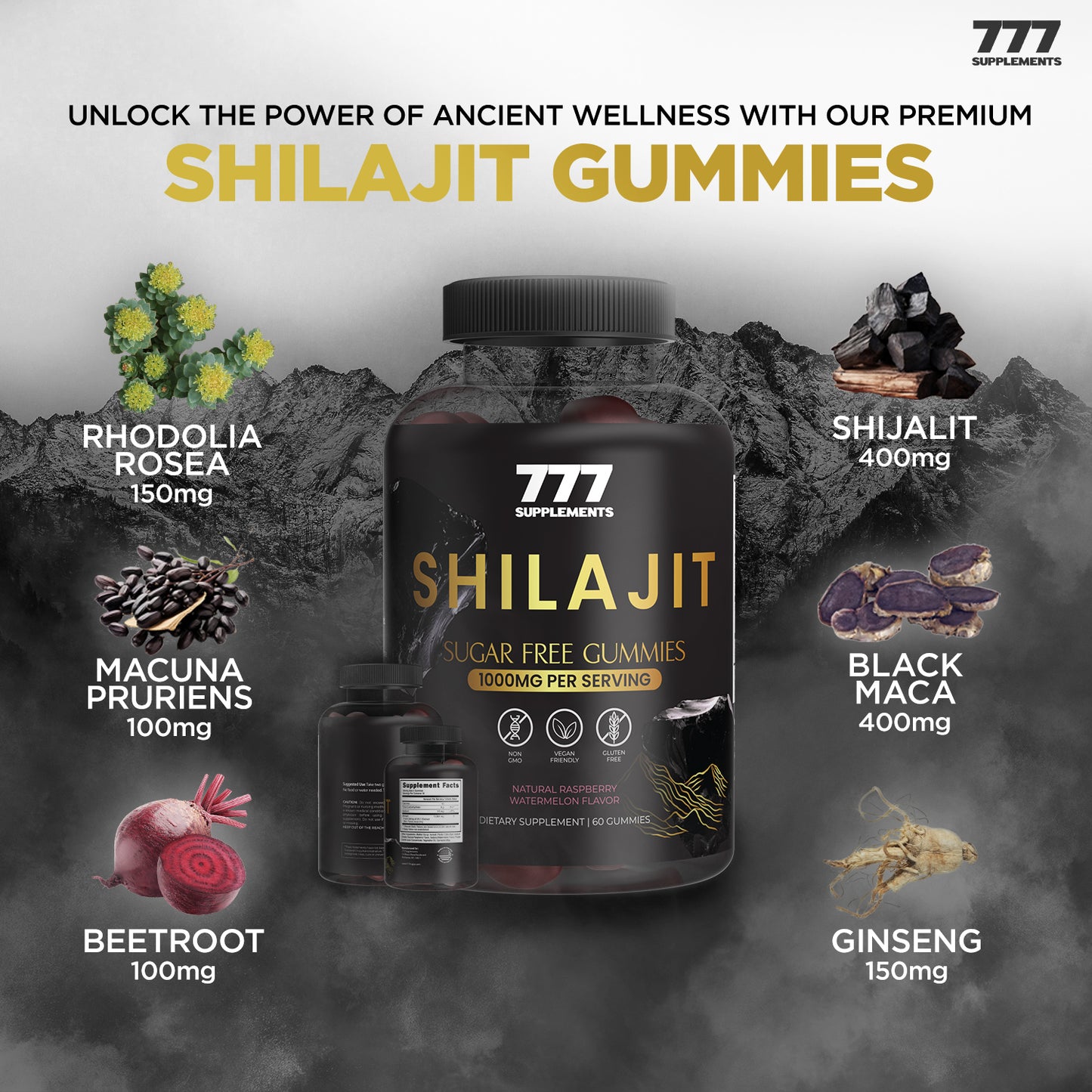 Seamoss & Shilajit Gummy Combo